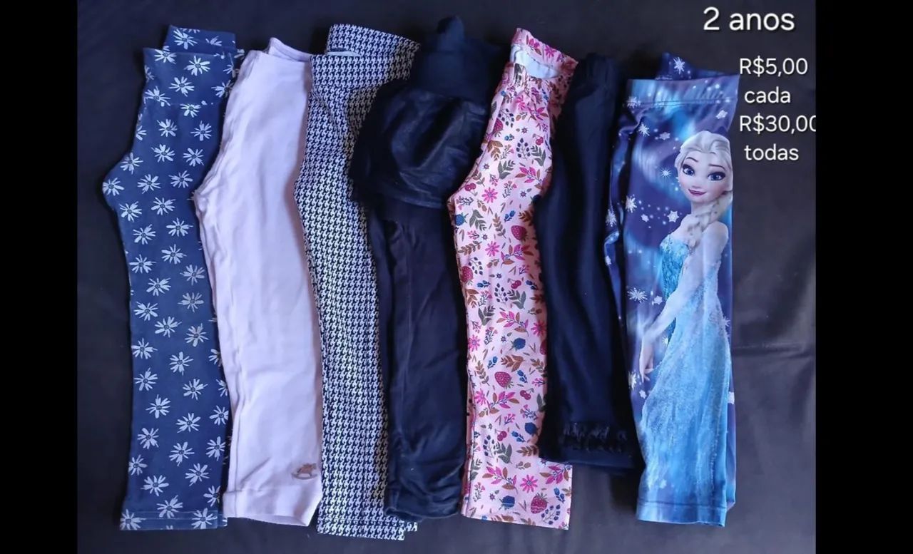 Combo de calça menina 2 anos