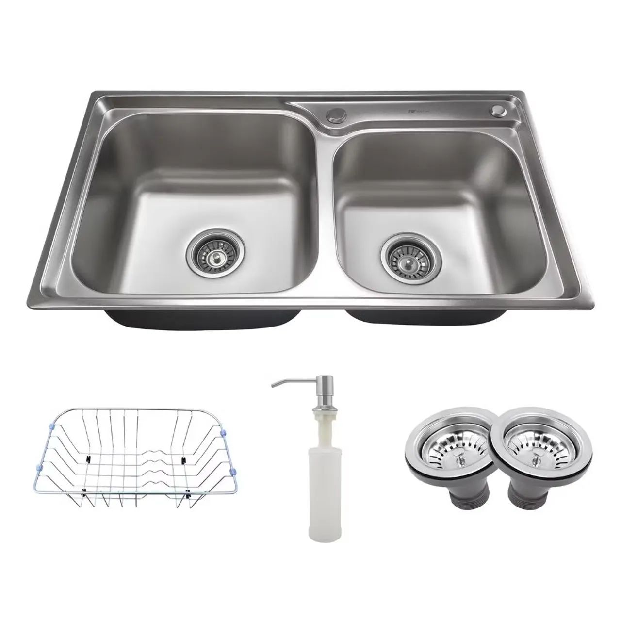Cuba dupla de inox nova