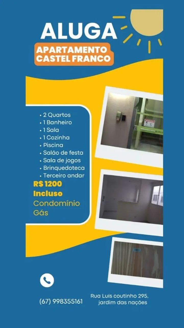 Alugo apartamento 