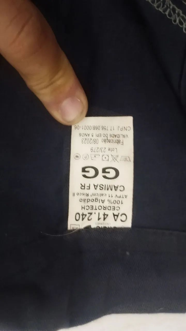 Conjunto Profissional Azul com Faixas Refletivas - eletricista - anti chama risco II  - Foto 6