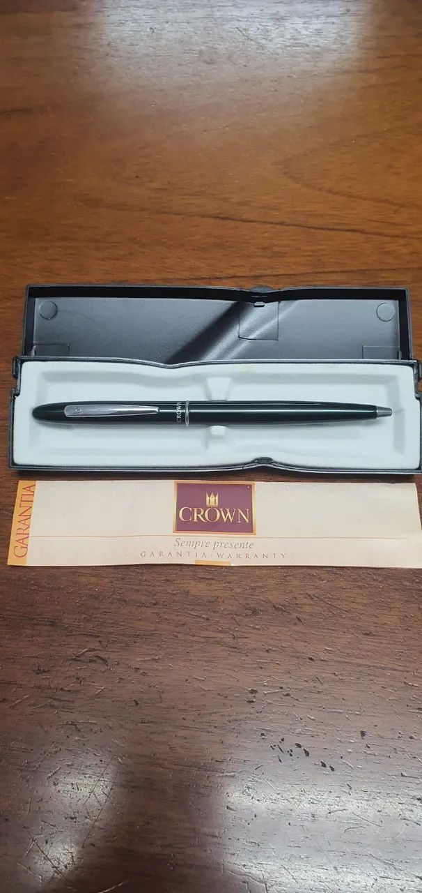 Caneta esferográfica Crown. Sem uso. - Foto 2