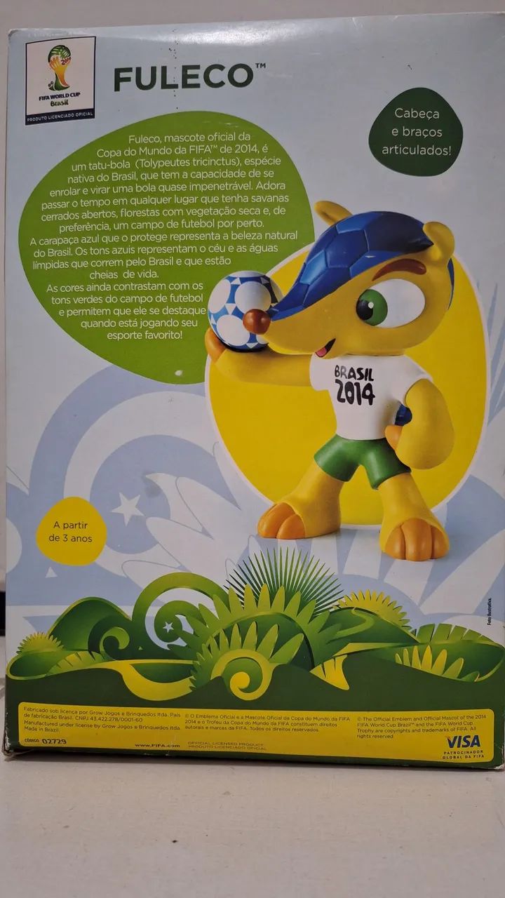 Fuleco - Mascote Oficial da Copa do Mundo FIFA 2014 - Articulado