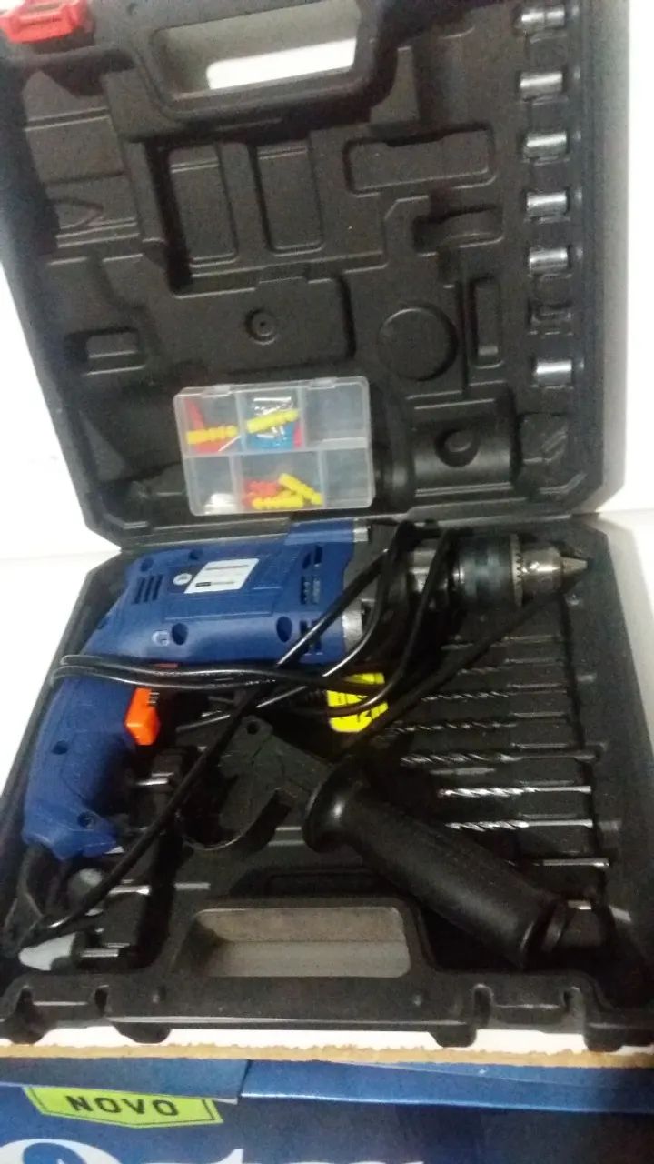 FURADEIRA DE IMPACTO SONGH TOOLS 127V 50/60HZ - 750W AZUL - Foto 4