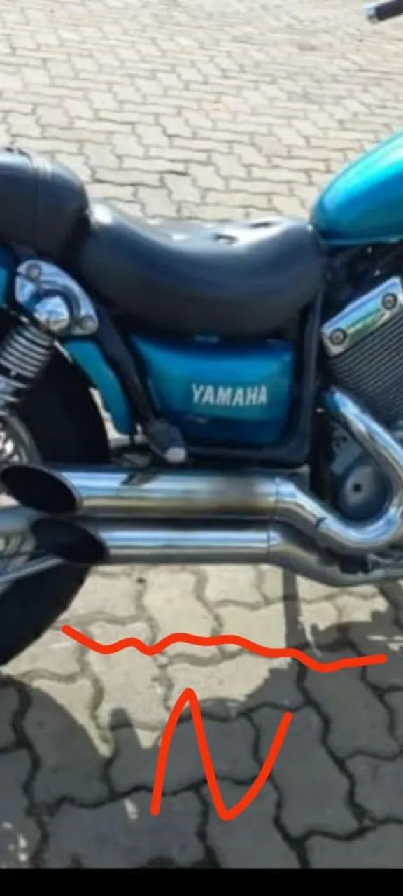 Escapamento esportivo sem abafador da Virago  XV 535 - Foto 3