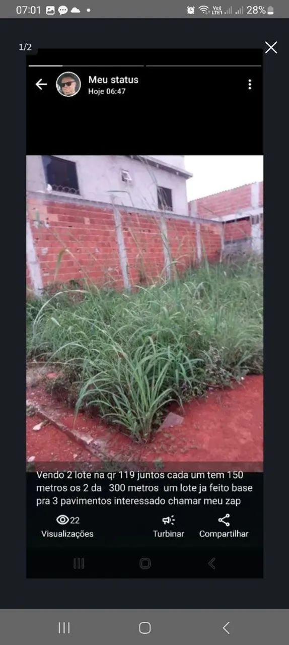 Lote qr 119 perto BRT - Foto 2