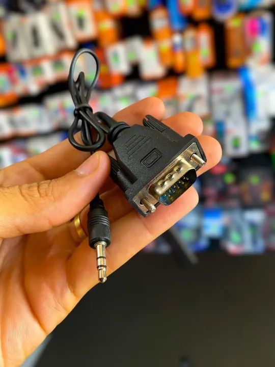 CABO CONVERSOR VGA PARA HDMI COM ÁUDIO E VÍDEO - Foto 4