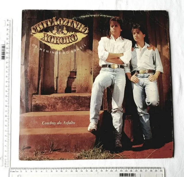 Disco Vinil - LP - Chitãozinho & Xororó - Os Meninos do Brasil (Cowboy do Asfalto) - 1990