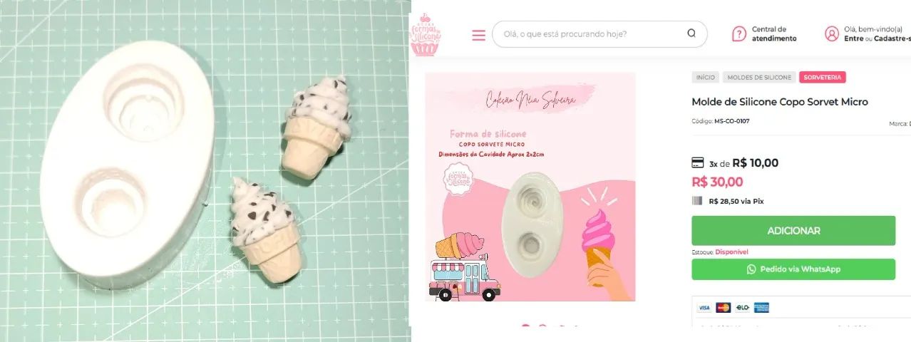 Desapego lote moldes silicone (doce formas de silicone) - Foto 3