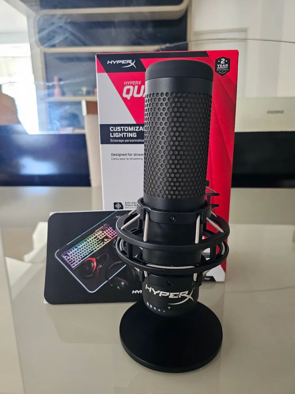 Microfone HyperX QuadCast S - USB, RGB, Perfeito para Streaming - Foto 3