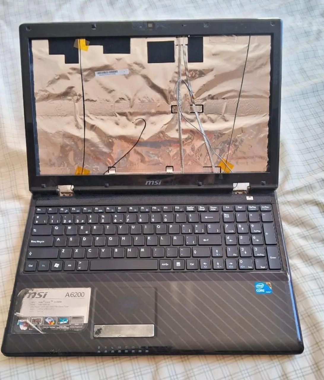 Carcaça Notebook MSI A6200 Modelo MS-1681