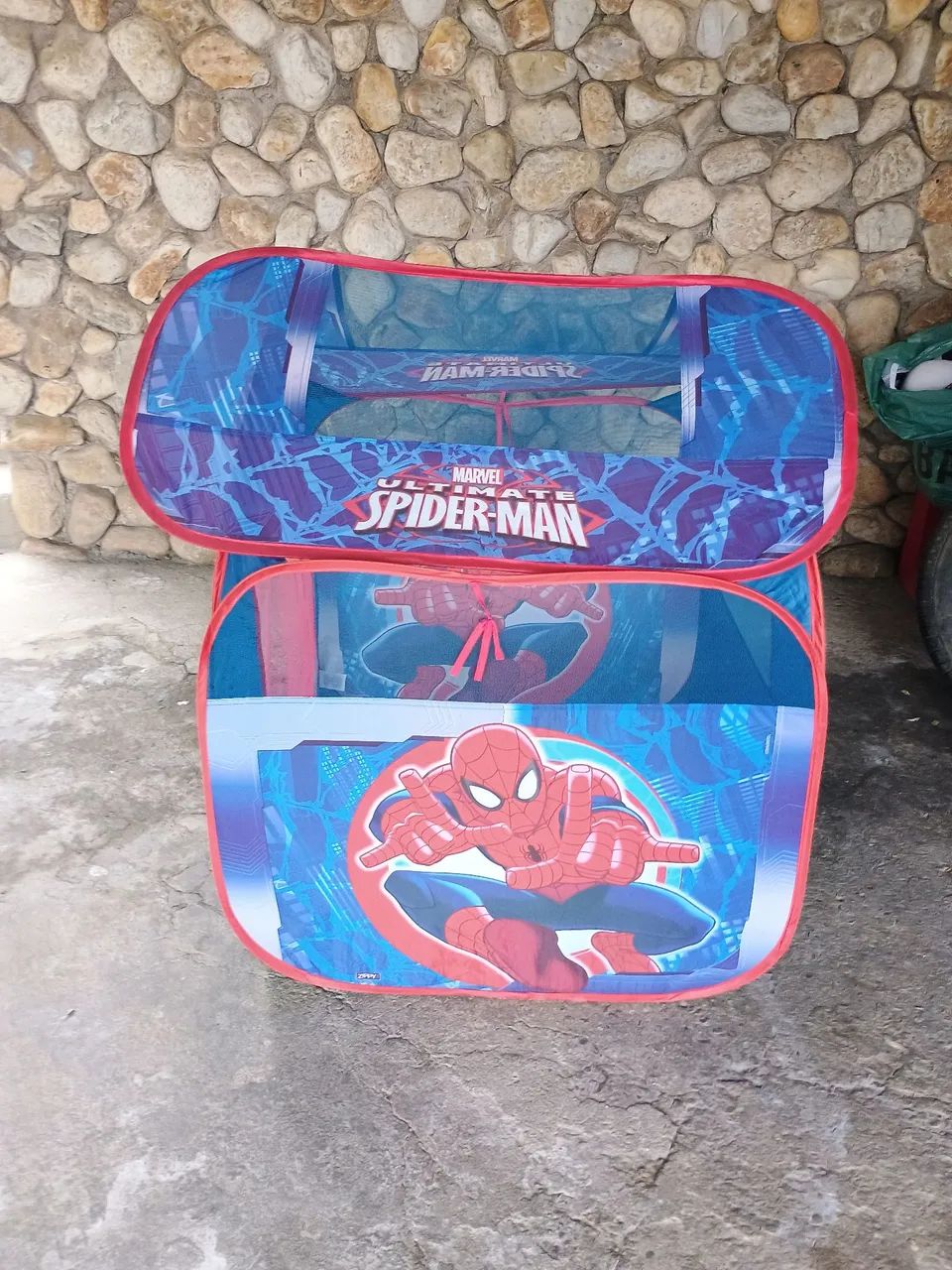 Cabana Homem Aranha Criança, 80x80x100  com bolinhas  - Foto 3