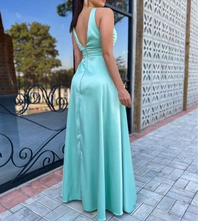 Vestido festa - verde menta - M - Foto 2