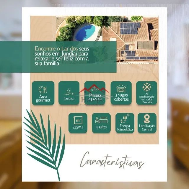 Casa à Venda em Jundiaí ? Santa Teresa, 5 Quartos, Piscina, Energia Solar - Foto 2