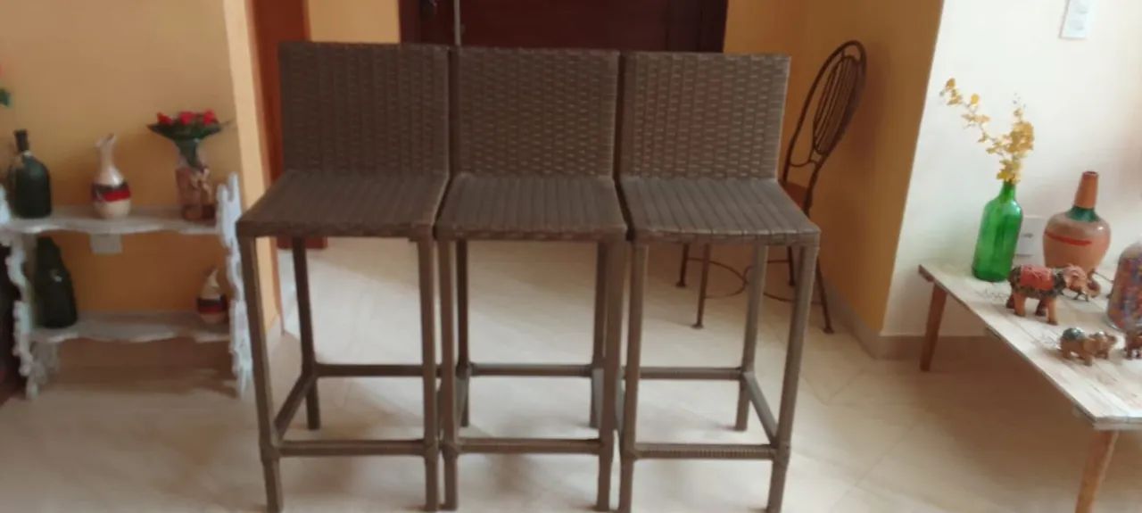 Banquetas em vime sintético semi novas. - Foto 4