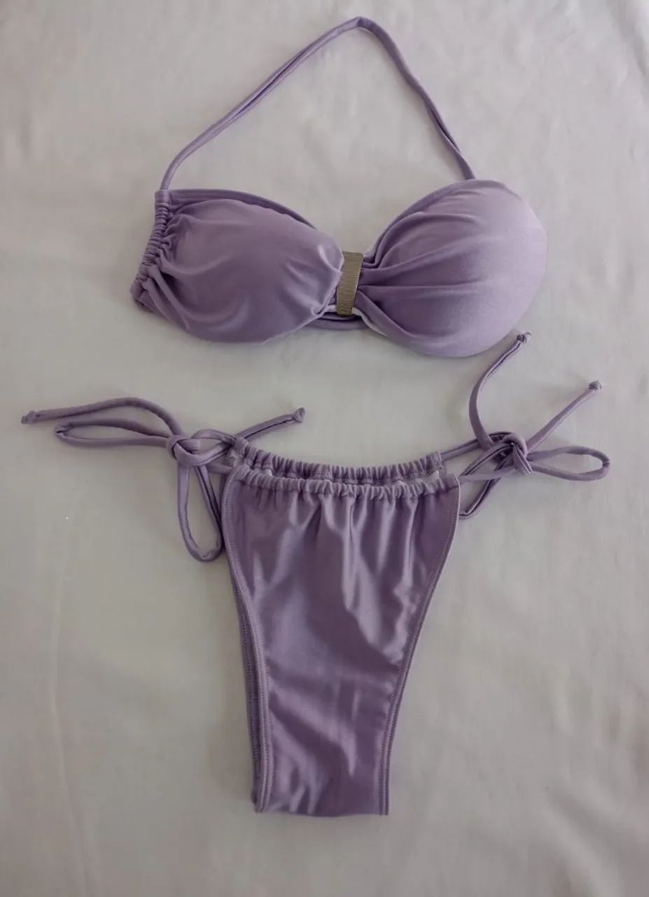 Biquíni lilás tamanho G