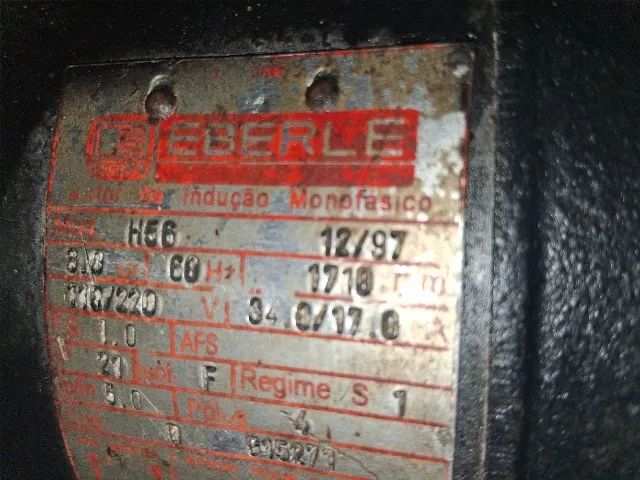 Motor 3 HP 110/220 indução 1710 rpm - Foto 2