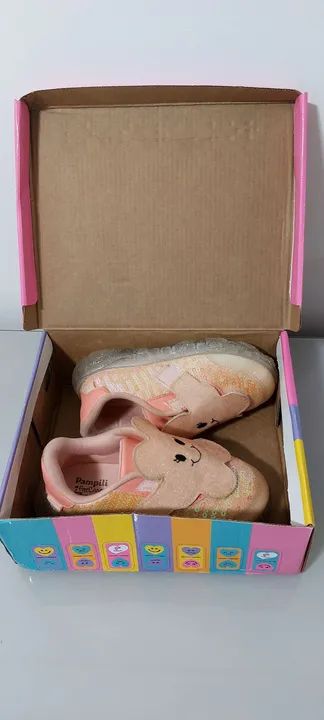 Tênis Infantil Pampili com Luzes - Rosa n°27 - Foto 4