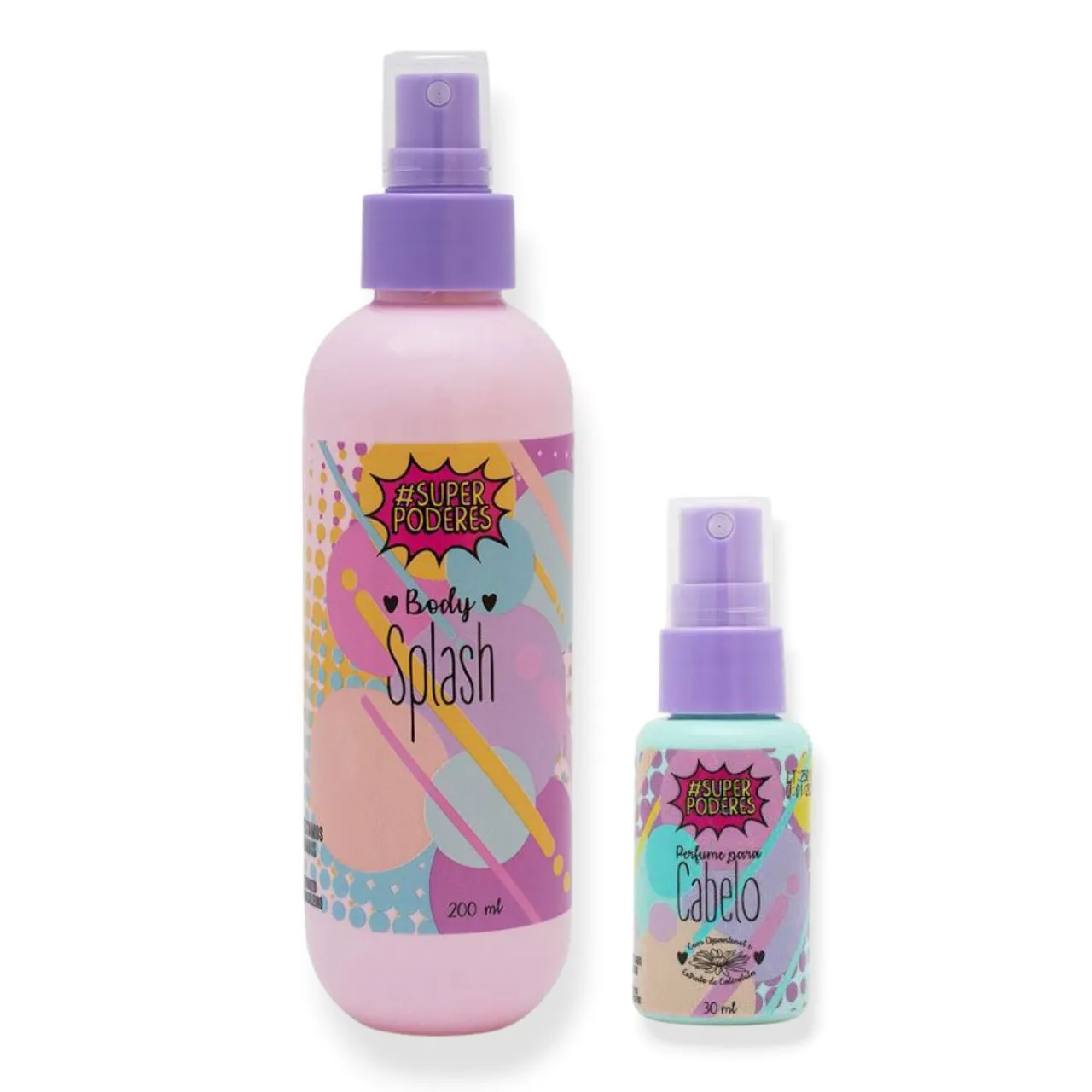 Kit Body Splash e Perfume para Cabelo - Super Poderes