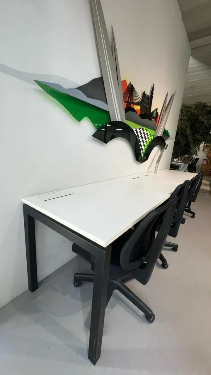 ESTAÇÃO DE TRABALHO ALBERFLEX - 04 POSIÇÕES  - Foto 2