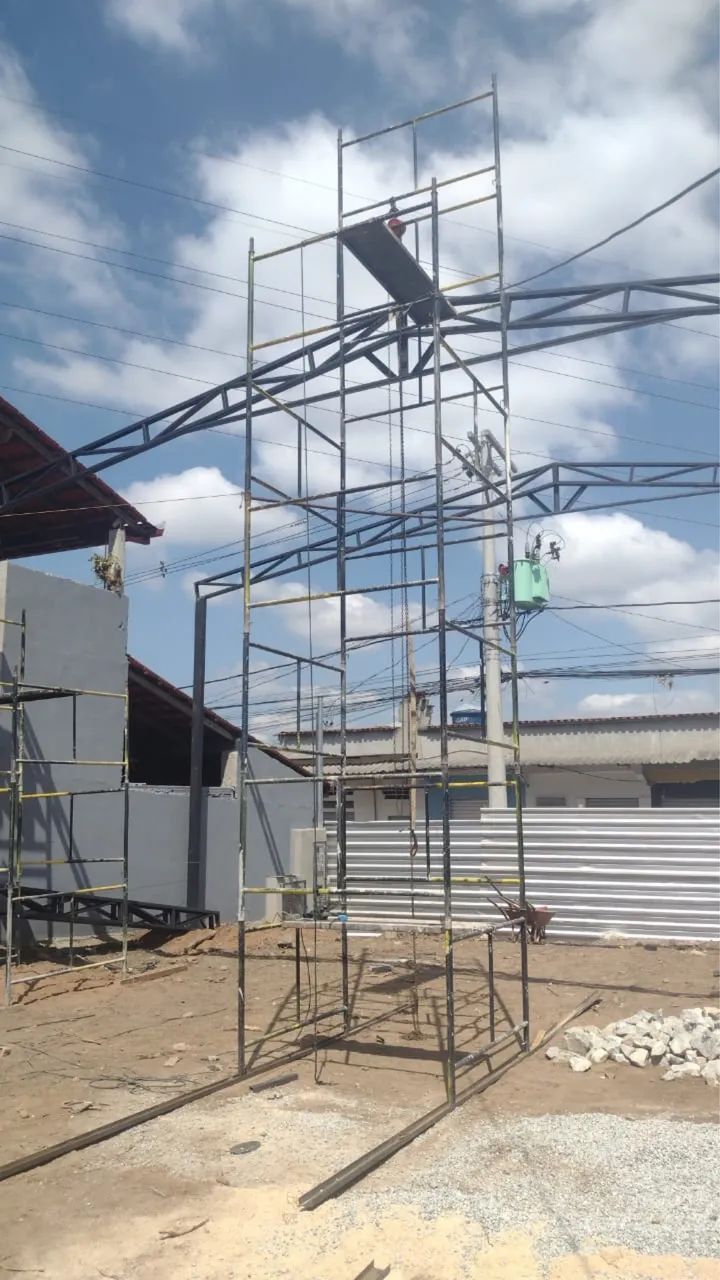 Galpão estrutura metálica mão-de-obra e material pronto rápido ac carro ou 12x - Foto 3