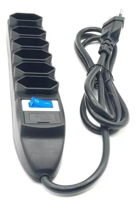 Filtro de Linha Knup 6 Tomadas Cabo 1.5m SL7406 Preto - WZetta - Foto 3
