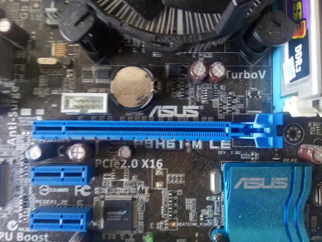 Kit Intel Asus P8H61-m le com Pentium G840 e 4GB de ram - Foto 3
