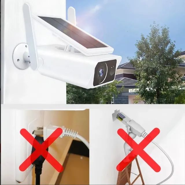 Câmera Ip Wifi Bullet Segurança Ip66 Energia Solar Full Hd - Foto 4