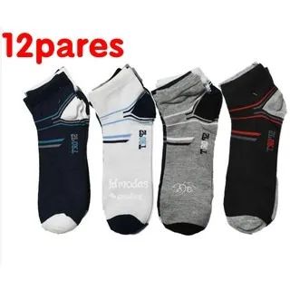Kit com 12 Pares de Meias Cano Curto - Foto 3