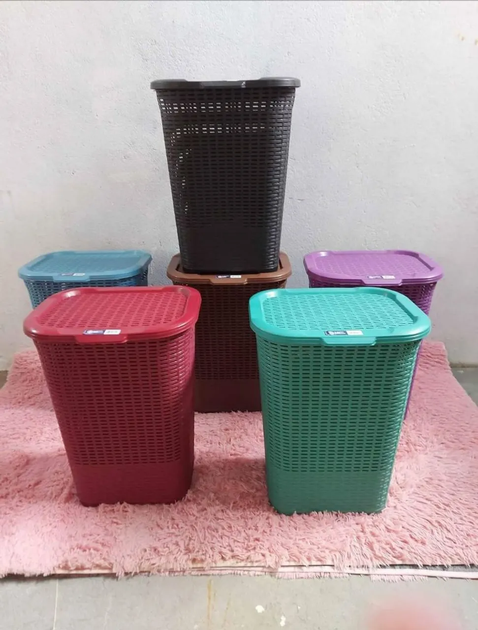Cesto de roupa grande 60 litros