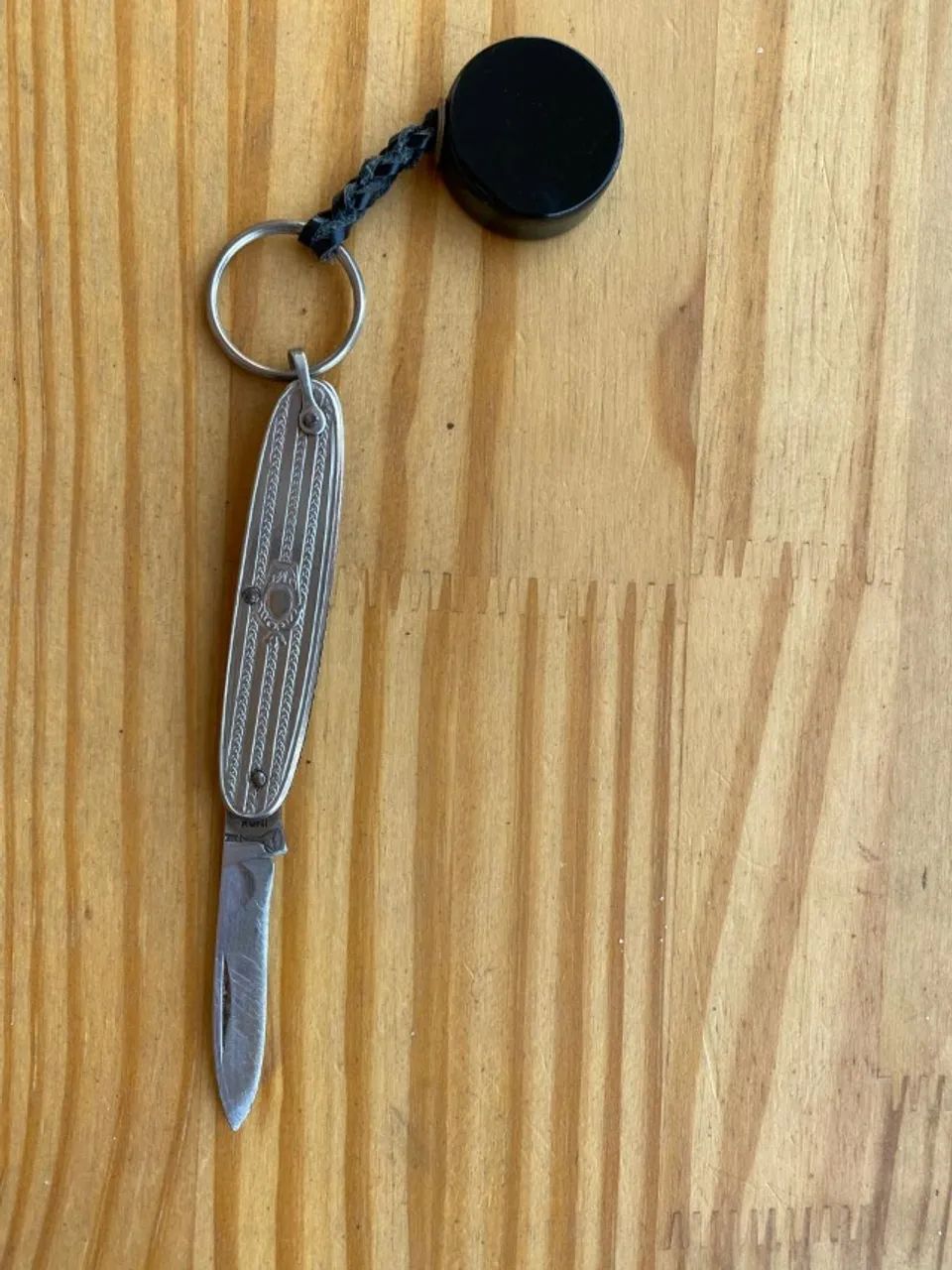 Chaveiro Canivete Antigo. Lâmina Funil. Ótimo Estado! - Foto 2