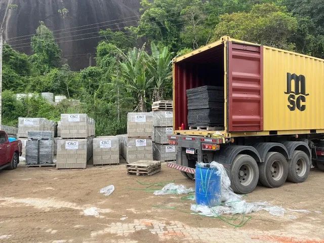 Placa fibra blocos de concreto - Foto 2