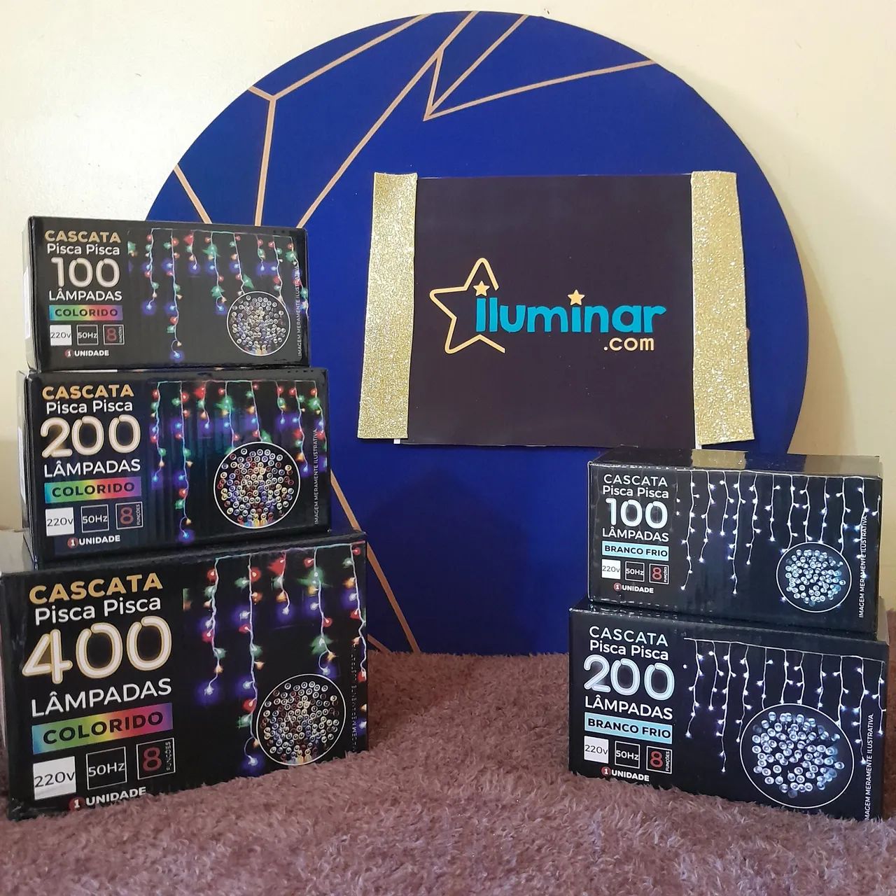 Cascata led 8 funções pisca - Foto 6