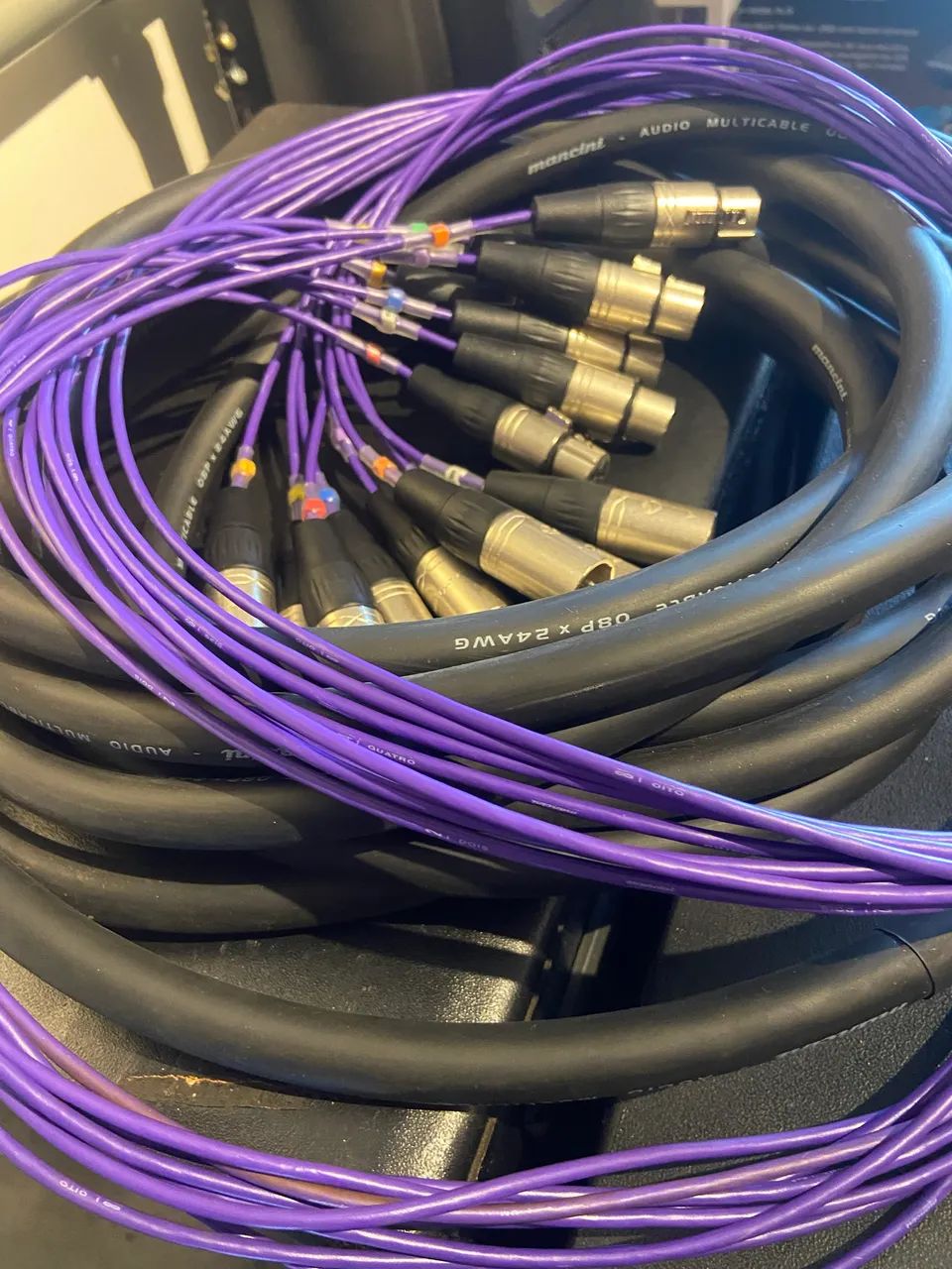 Multivia Subsnake  8 Vias Mancini 10 Metros Conectores Roxtone 