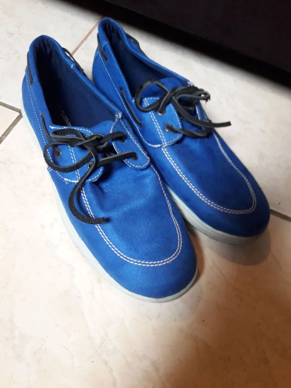 Sapato mocassim azul  - Foto 2