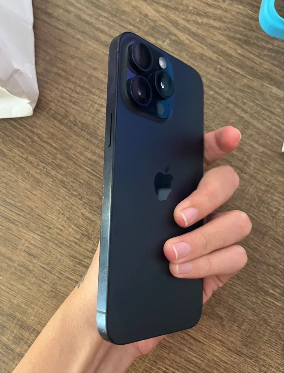 Iphone 15 Pro Max 256GB Azul Escuro - NF e Chip físico - Foto 5