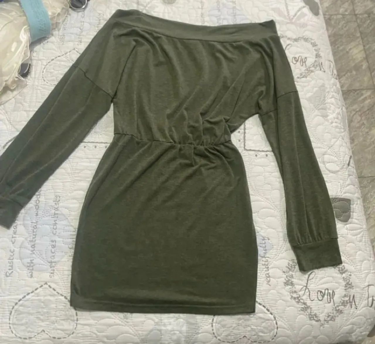 Vestido verde- Tamanho G  - Foto 4