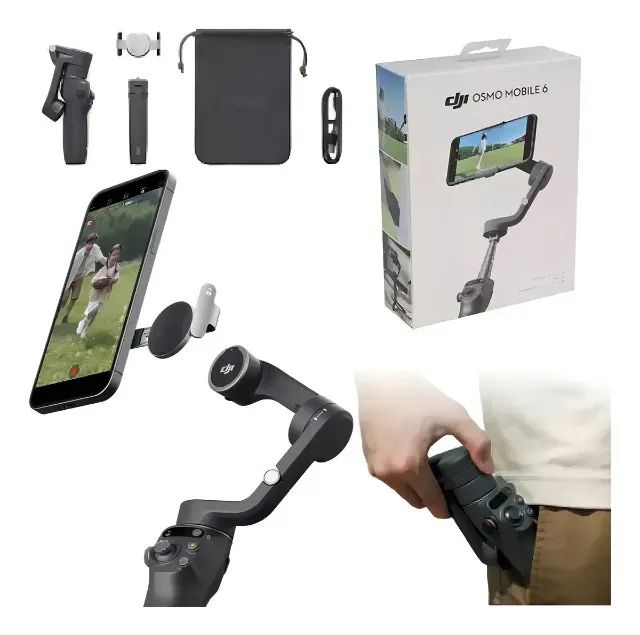 DJI Osmo Mobile 6 ? Estado de NOVO | Pouquíssimo uso - Acessórios