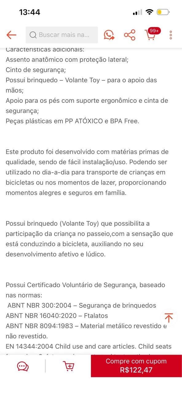 Cadeirinha de bicicleta - Foto 4