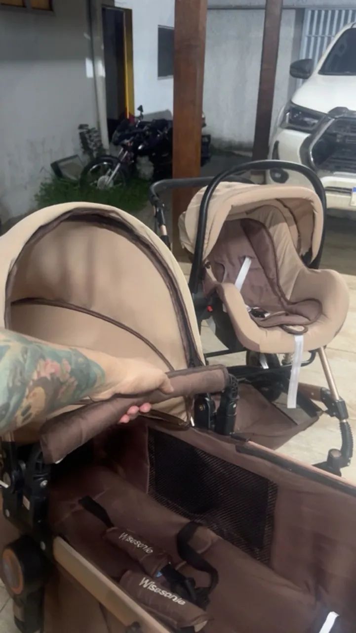 Carrinho+bebê conforto  - Foto 2