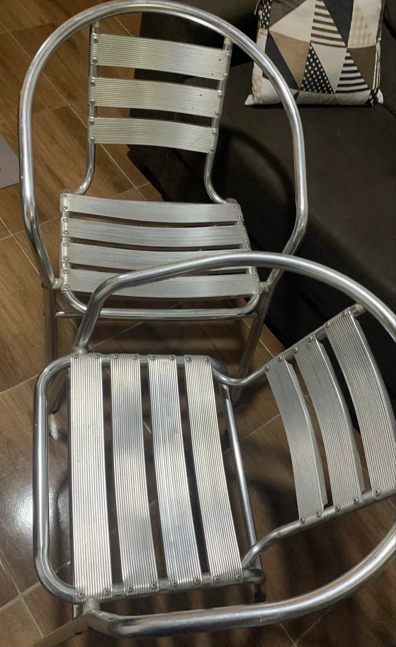 Mesa com 2 cadeiras em alumínio - Foto 3
