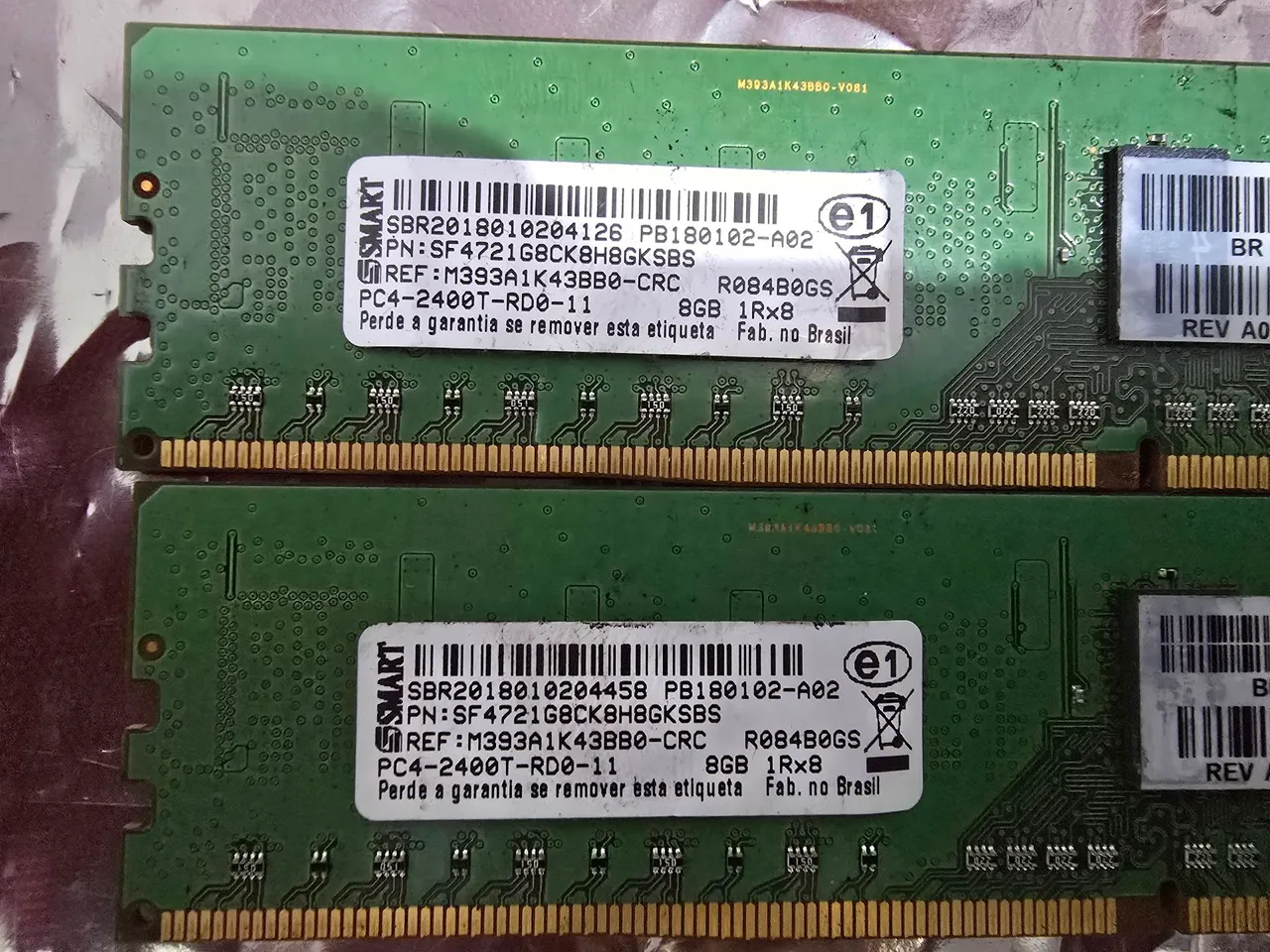 Kit Memória (2X8GB)16GB DDR4 Samsung ECC RDIMM 2400MHz Compatível