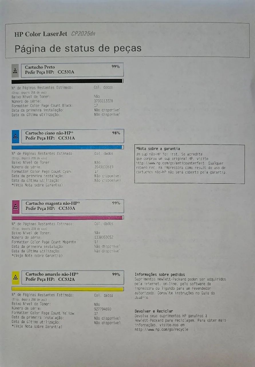Impressora HP LaserJet CP2025 - Foto 6