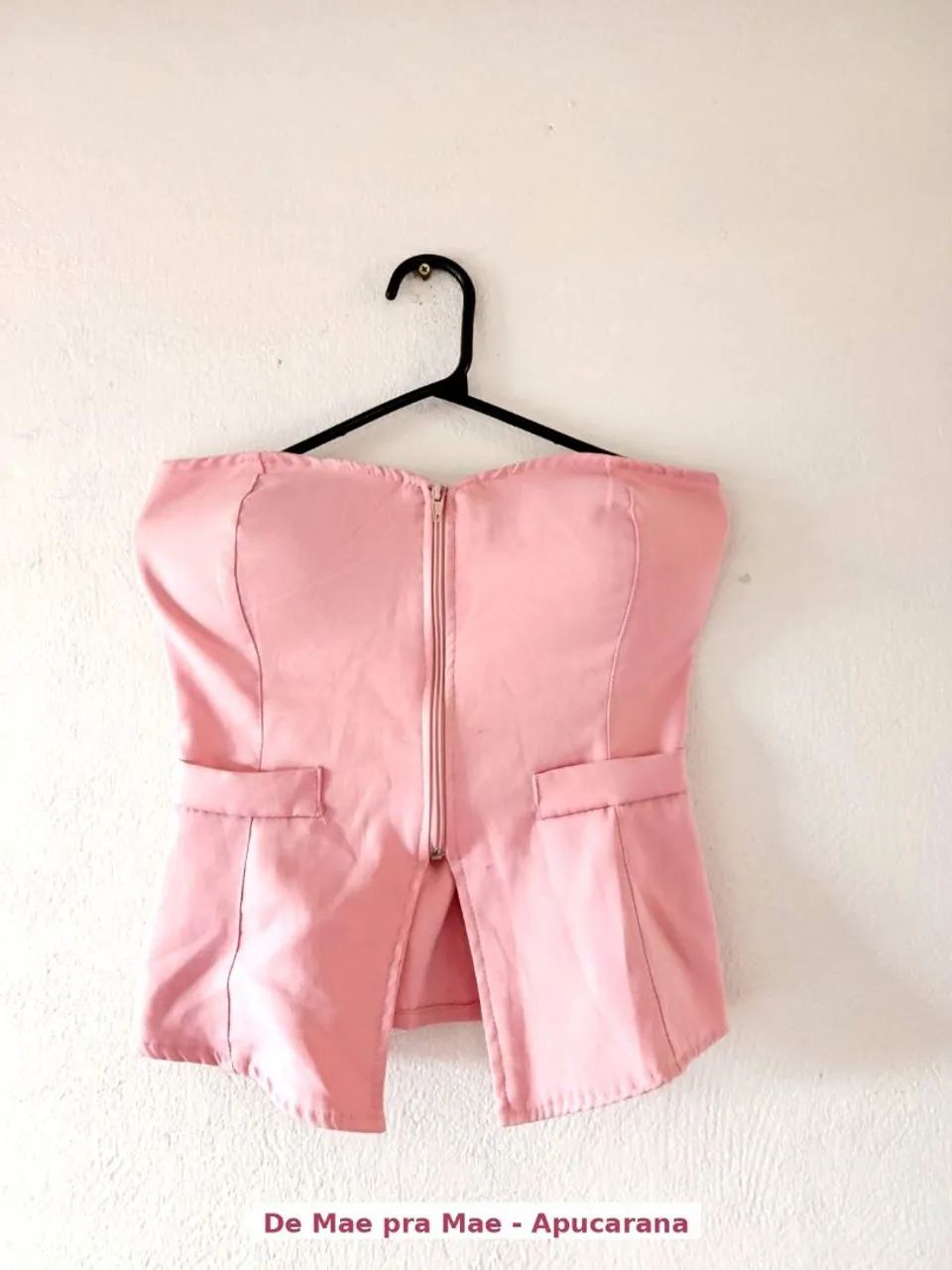 Croped tomara que caia rosa 