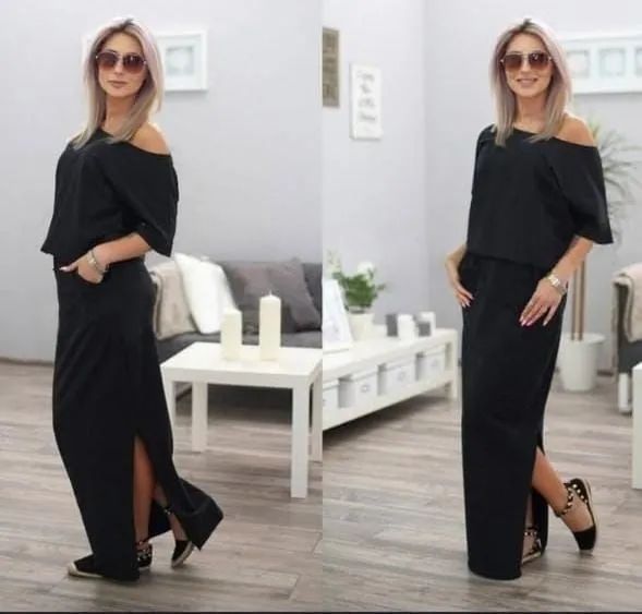 VESTIDO LONGO (MALHA)