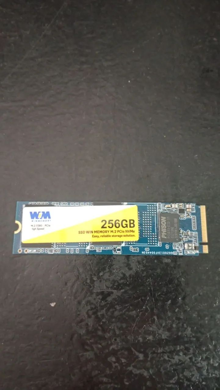 SSD nvme 256 gb