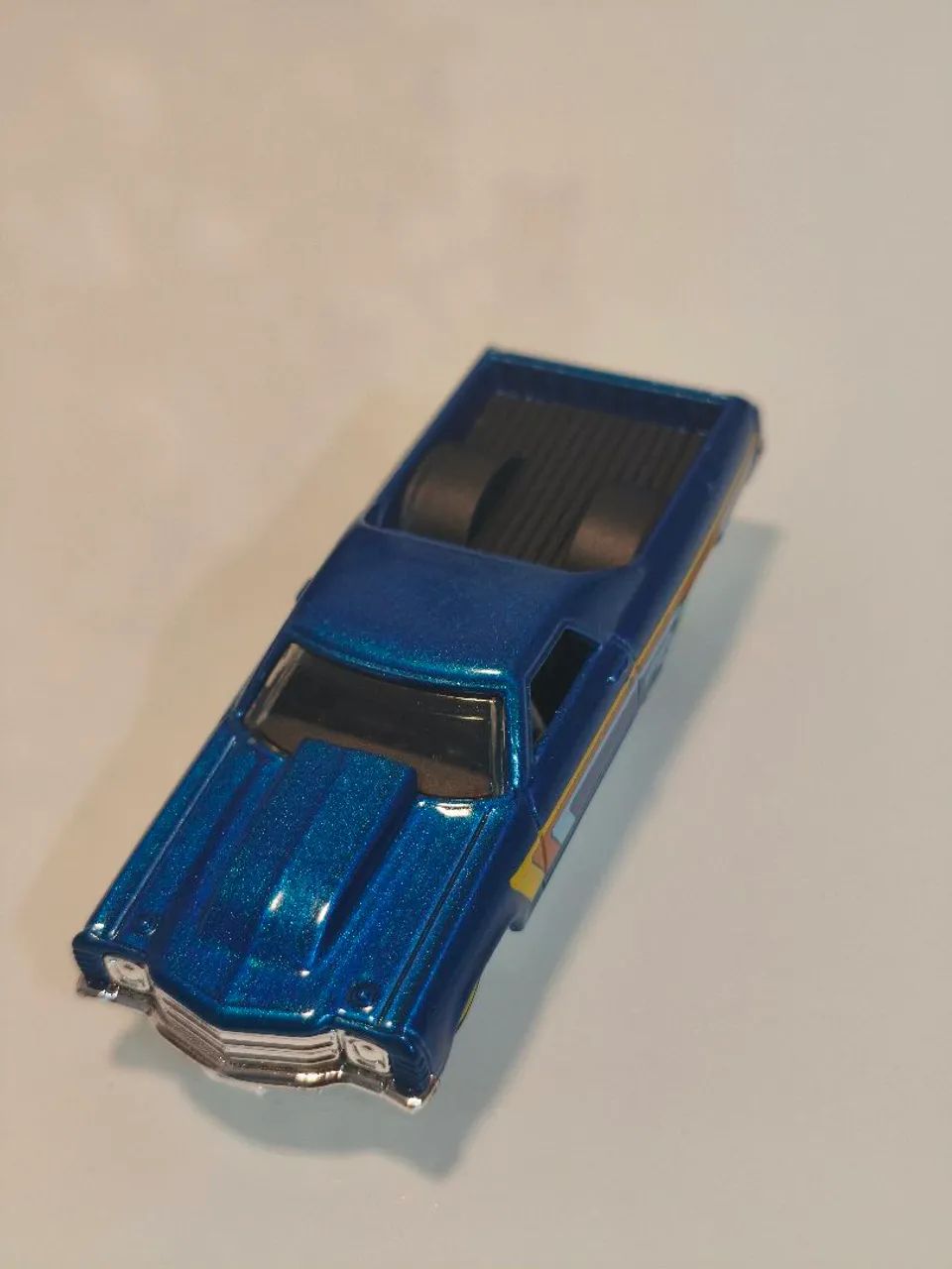 Hot Wheels 1971 CHEVY EL CAMINO SONIC BLUE, ESCALA 1:64