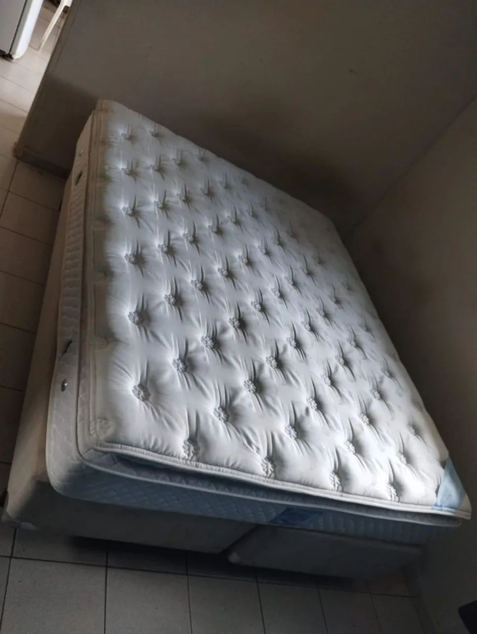 Cama box Queen size Colchão molas ensacandas bambú  - Foto 2