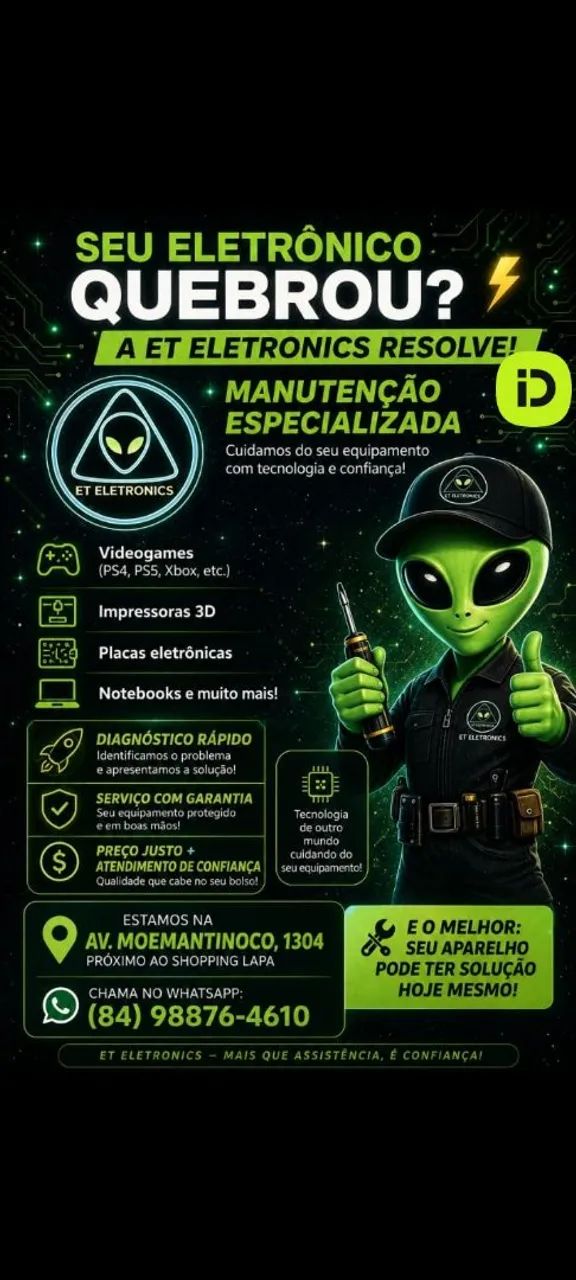 Manutenção em equipamentos eletrônicos!