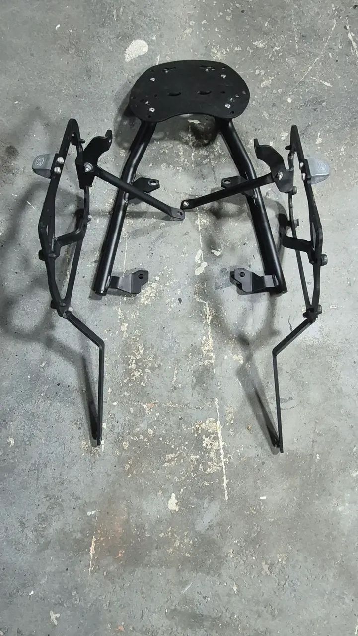 Bagageiro e suporte lateral para baú SCAM - Foto 3