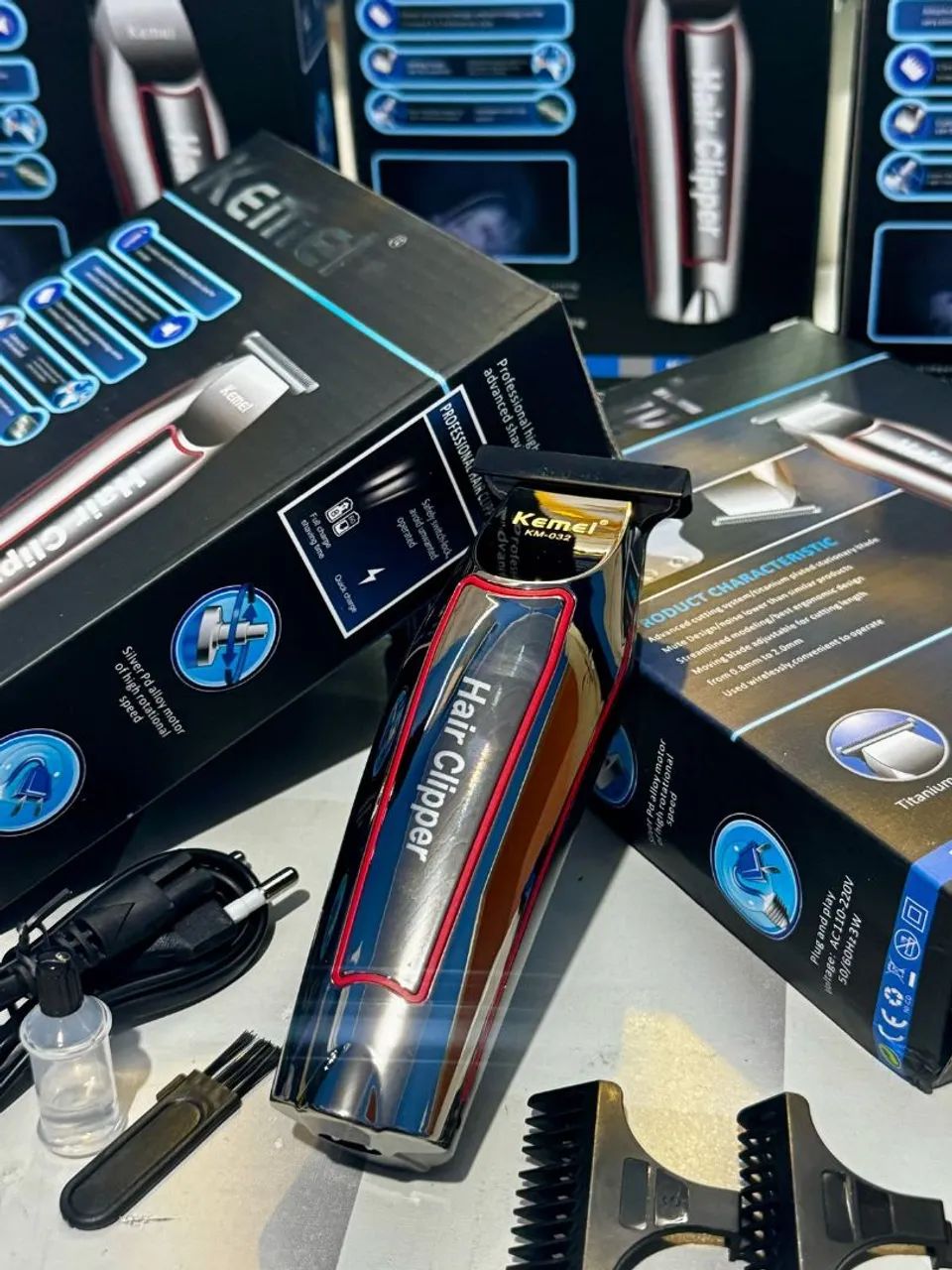 Máquina de acabamento e corte kemei  - Foto 2